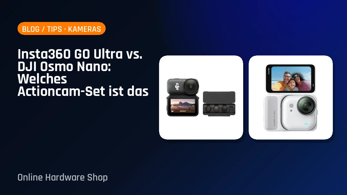 Insta360 GO Ultra vs. DJI Osmo Nano: Welches Actioncam-Set ist das Richtige für dich?