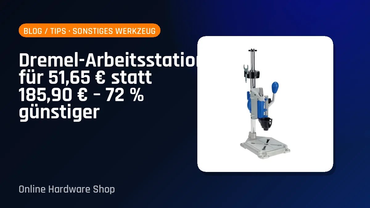 Dremel-Arbeitsstation für 51,65 € statt 185,90 € – 72 % günstiger